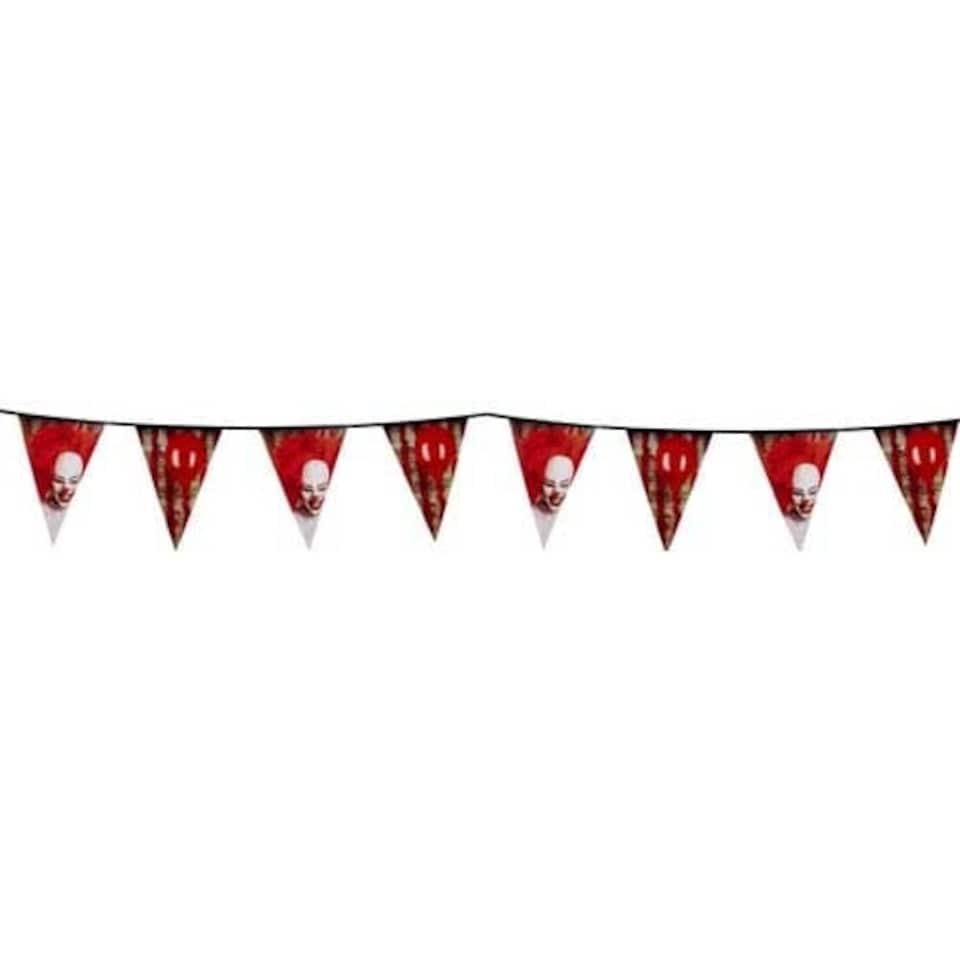 Horror Clown Halloween Plastic Pennant Bunting 6m