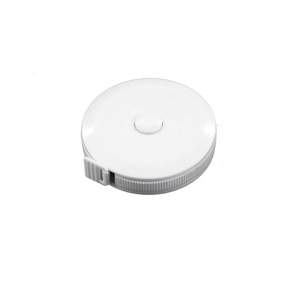 image 1 of Oypla White 1.5m/60" Round Fabric Tape Measure with Plastic Case