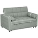 image 1 of HOMCOM 2 Seater Pull Out Sofa Bed with Adjustable Backrest, Light Grey | Multi | Two Seater