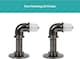 image 5 of Lister Cartwright 25mm Black Nickle Industrial Pipe Extendable Curtain Pole Heavy Duty Metal Curtain Rod(120-320 cm)