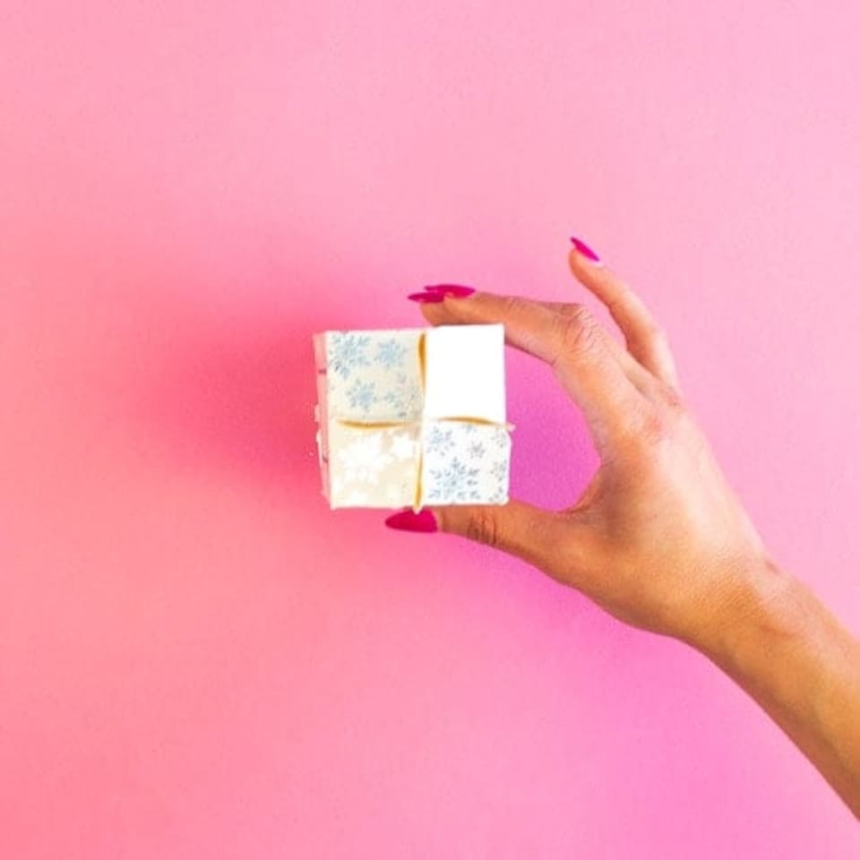 image 1 of Silver Snowflakes Christmas Mini Cracker Gift Boxes - Pack of 4