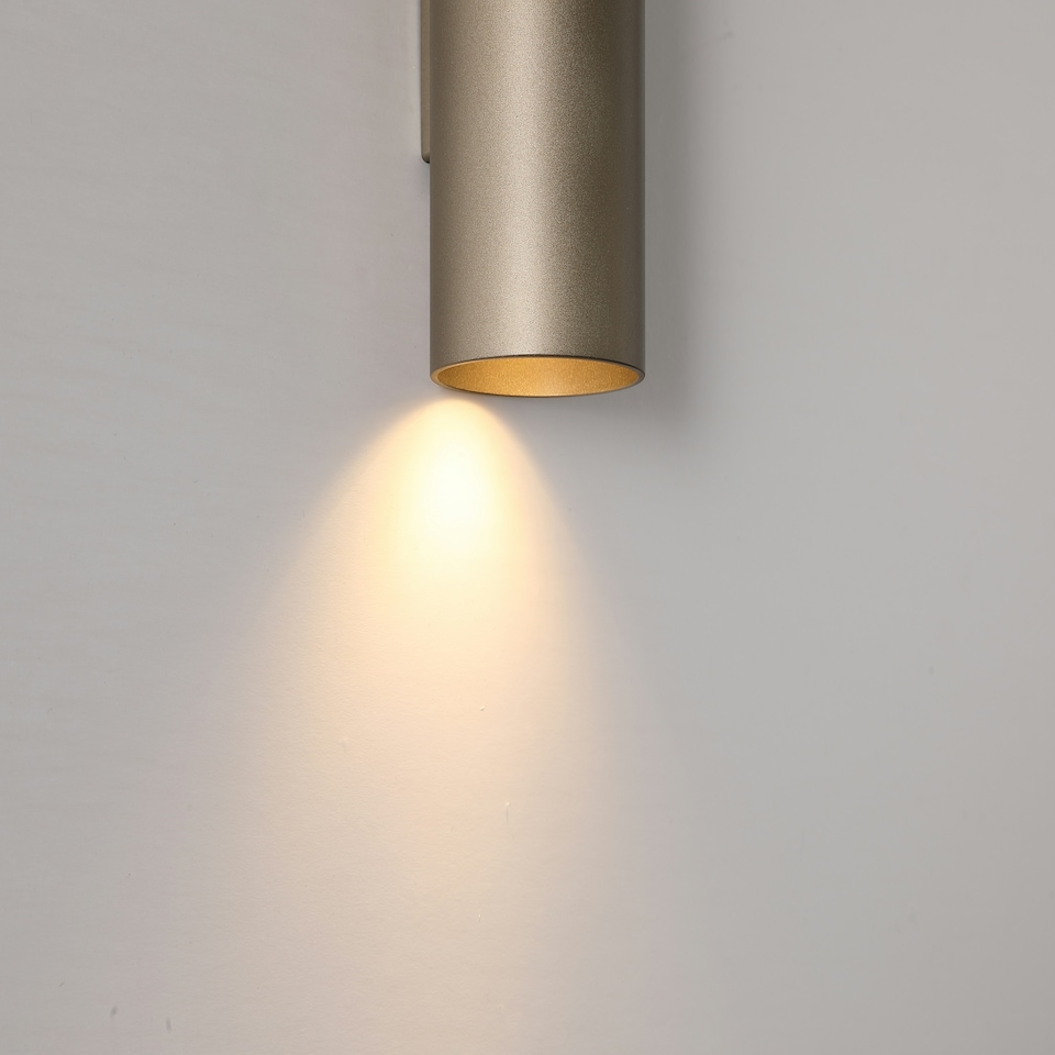 image 1 of Cyls Cylinder Up and Down Wall Light Brown