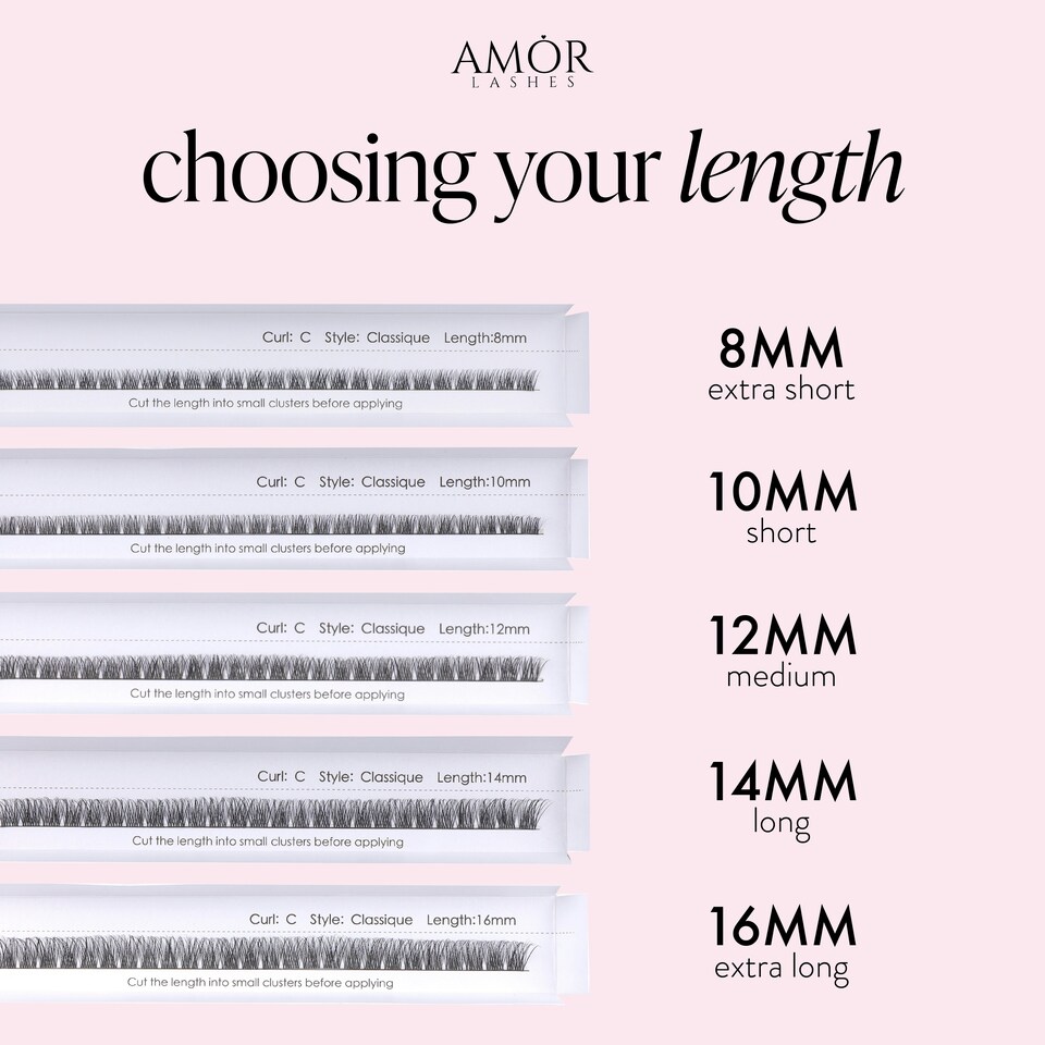 image 1 of House Of Amor - Eyelash Extensions - Classique Length - Volume D Curl - Extra Long