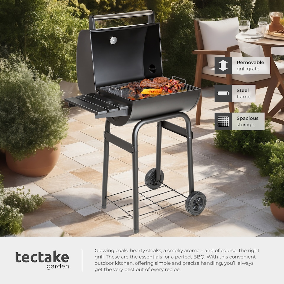 image 1 of BBQ made of powder-coated metal