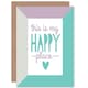 image 1 of This Is My Happy Place Pastel Colour Modern Thank You Card