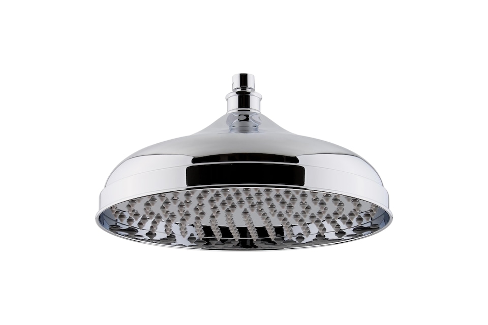 image 1 of Balterley Traditional Fixed Shower Head 300mm, High Flow Round Design, Suits Wall or Ceiling Arms - Chrome Finish