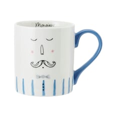 Mikasa Monsieur Straight-Sided Porcelain Mug, 280ml White