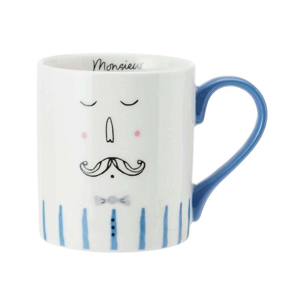 image 1 of Mikasa Monsieur Straight-Sided Porcelain Mug, 280ml White