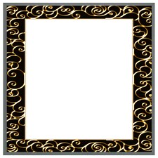 Ancient egyptian border (Picture Frame) Grey | S