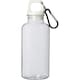 image 1 of Oregon Recycled Plastic 400ml Carabiner Water Bottle - White - One Size
