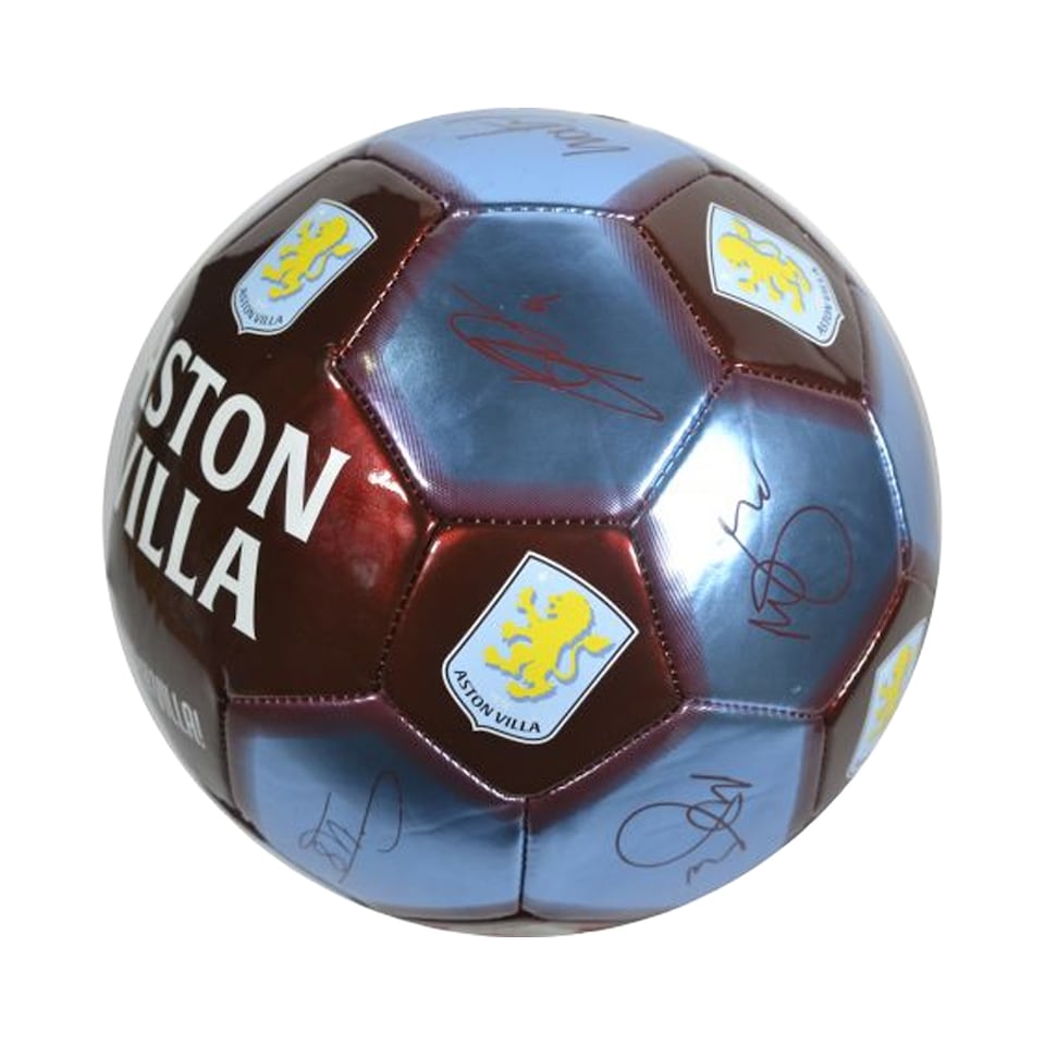 image 1 of Aston Villa FC Printed Signature Football | Blue | Sky Blue/Claret/Yellow | 5 | 1