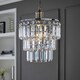 image 2 of ValueLights Kelsks 3 Tier Ceiling Light Shade Acrylic Droplet | Chrome