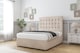 image 3 of Sloomy Alabama Sand Naples Divan Bed Base 2 Drawers Foot-End With 26 Inch Strutted Headboard | Cream | Sand | Super King | 1