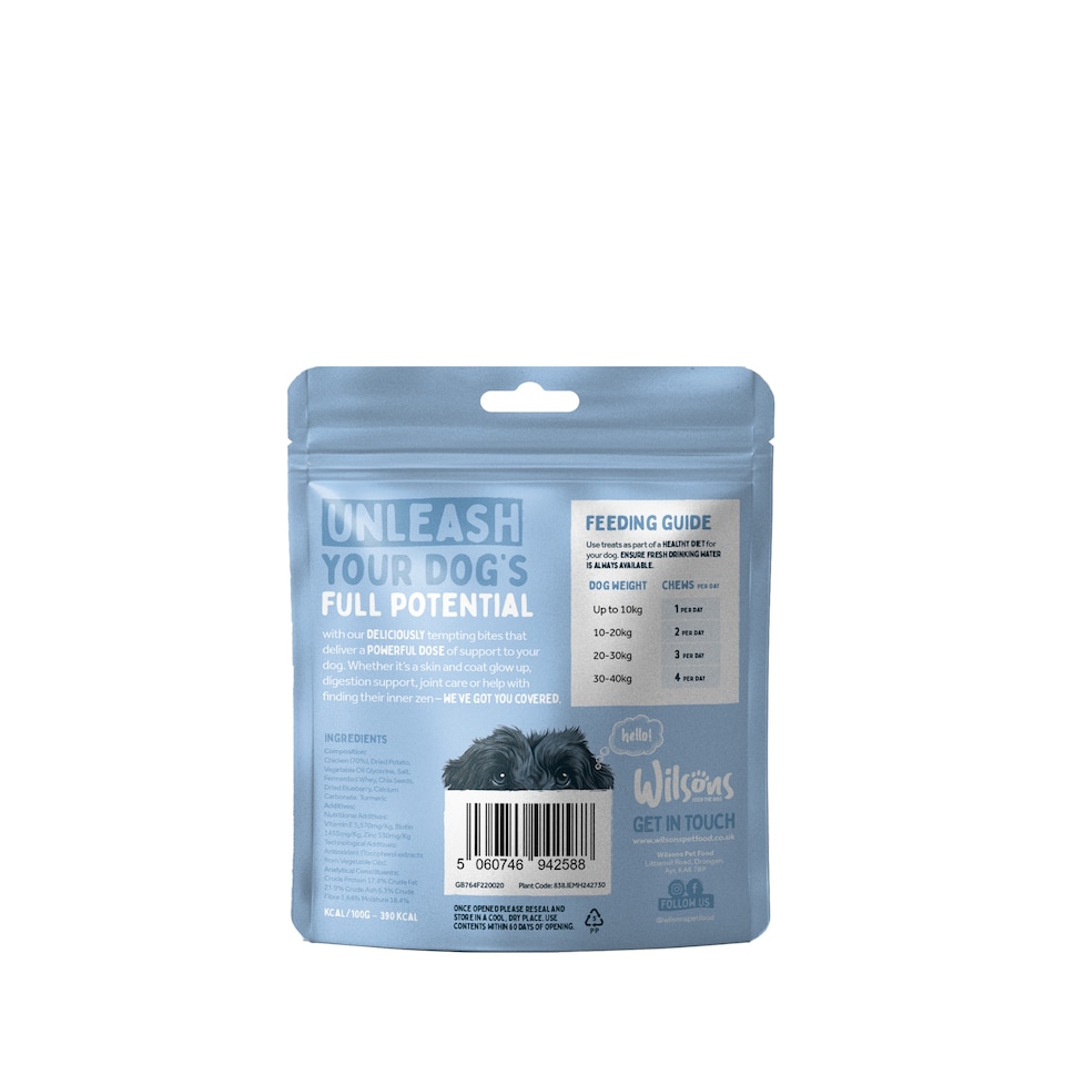 image 1 of Wilsons Skin and Coat Support Supplement For Dog Healthy Coat Nutrition Formula - 180g Bag