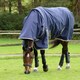 image 2 of Weatherbeeta Comfitec Essential Plus Detachable Neck Lite 50g Horse Rug - Navy/Silver/Red - 5´ 3"