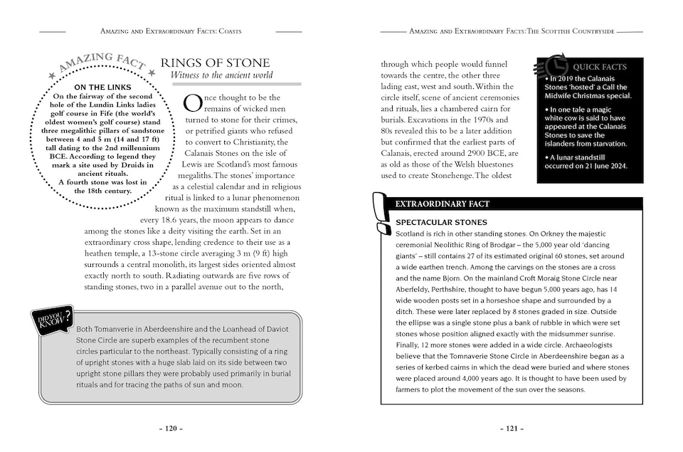 image 1 of Amazing & Extraordinary Facts - The Scottish Countryside Book