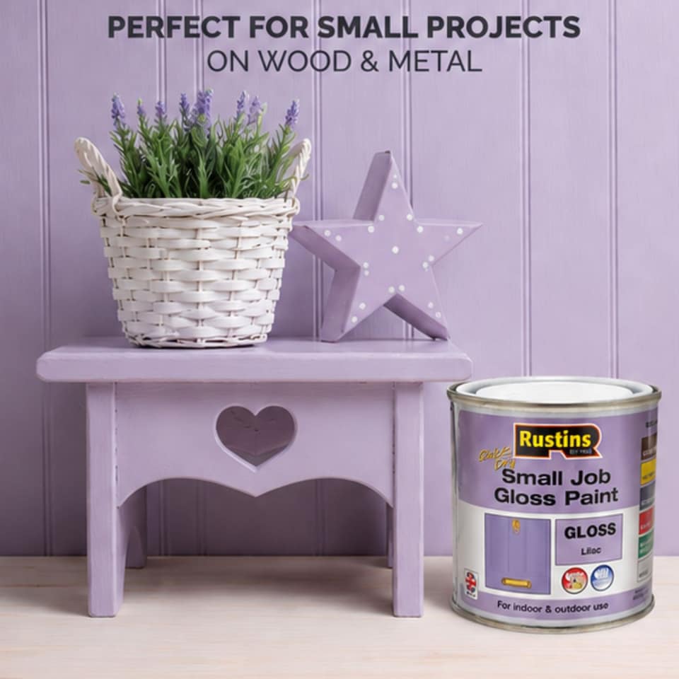 image 1 of Rustins Quick Dry Small Job Gloss Paint Lilac 250ml | Purple | 1