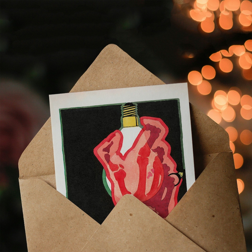 image 1 of Reijer Stolk Art Card Philips Lampen Lamps Advertising Design