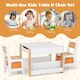 image 9 of COSTWAY 4-in-1 Kids Table and Chair Set Yellow