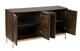 image 5 of Zaine Carving 4 Door Sideboard - Mango Wood - L40 x W138 x H76 cm - Dark Finish - Fully Assembled | Brown