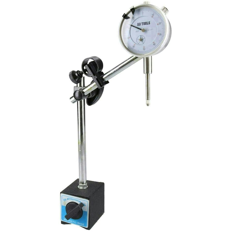 image 1 of Imperial Dial test indicator DTI Gauge & Magnetic Base Stand Clock Gauge TDC