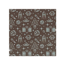 Planets And Stars Splash Back | White