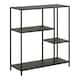 image 1 of Newcastle Asymmetrical Bookcase with 3 Shelves in Matt Black