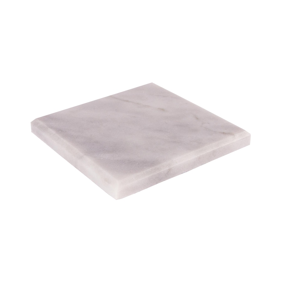image 1 of Argon Tableware Marble Square Coasters - 10cm - White - Pack of 6
