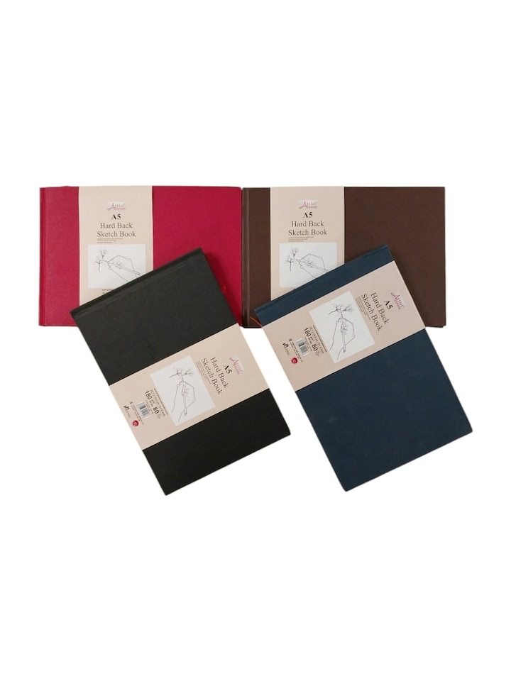 image 1 of Single A5 80 Pages Hard Back Landscape Sketch Book