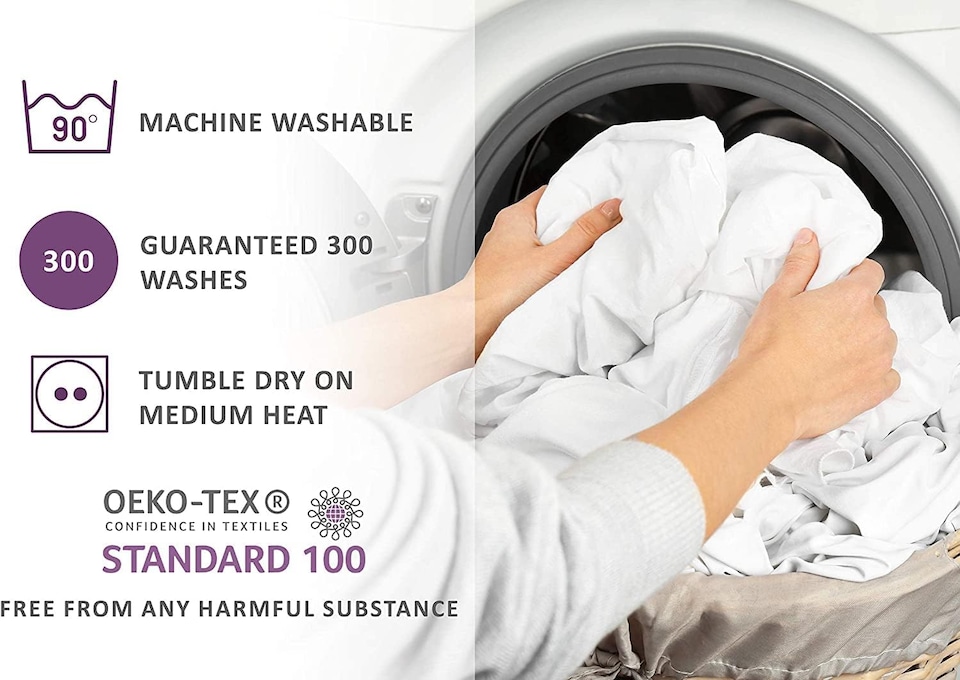 image 1 of Lynmark Waterproof Bed Protector with Tuck-In Flaps, Absorbs Up to 1500ml, 90x85cm (Tucks 85x45cm) | White | 1 pack | 1