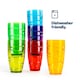 image 8 of Swirl Multicolour Plastic Tumbler Set of 6