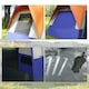 image 6 of Outsunny Camping Tent with 3000mm Waterproof Rainfly & Screen Panels, Green