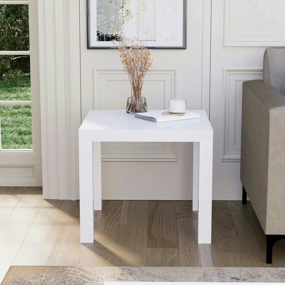 image 1 of Vida Designs Beeston Side Table Sofa End Bedside Table, White