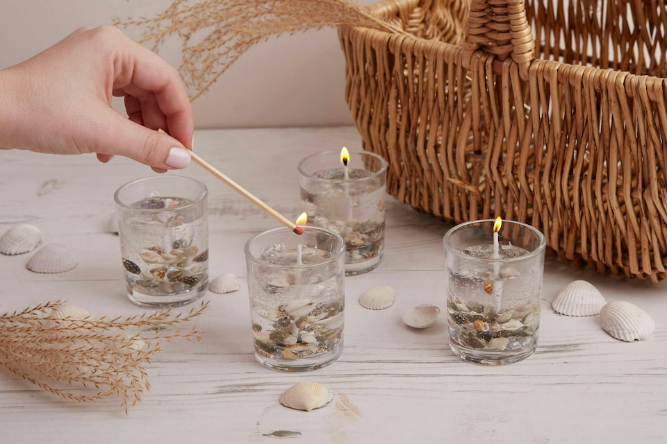 image 1 of Bee & Bumble Gel Candle Making, Clear, Single Craft Kit