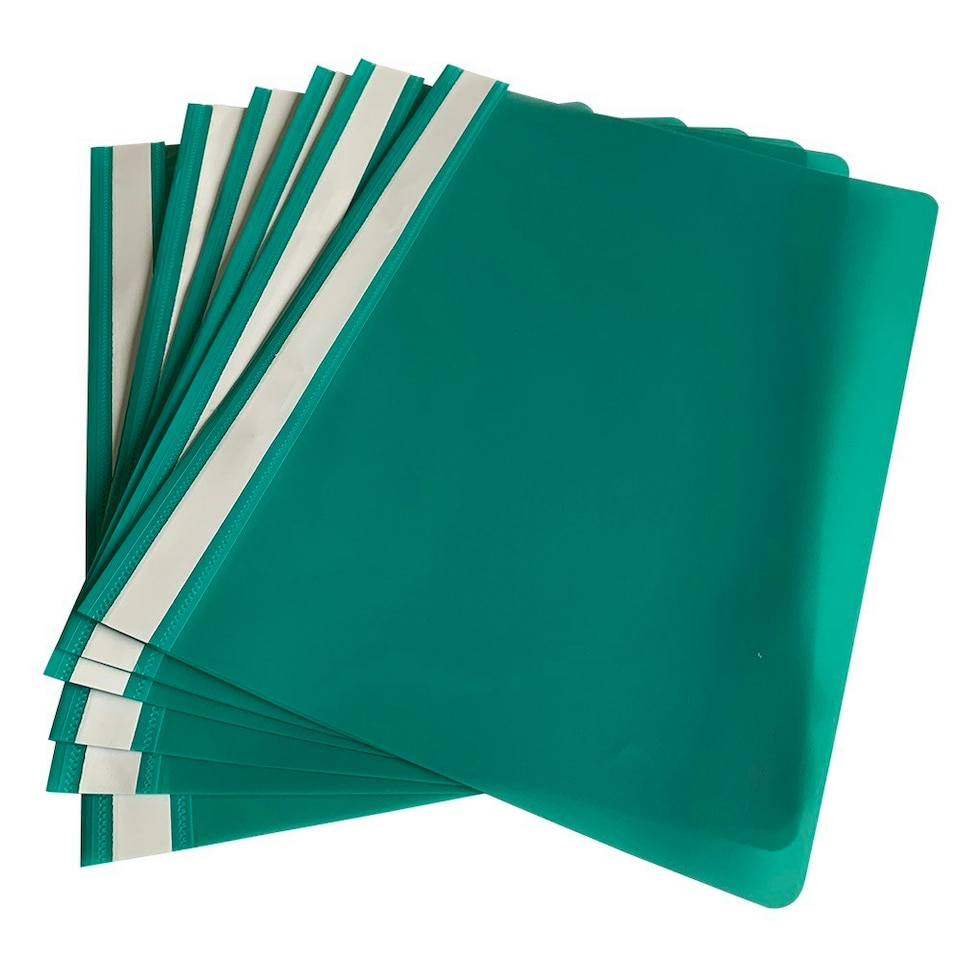image 1 of Pack of 12 Green A4 Project Folders by Janrax
