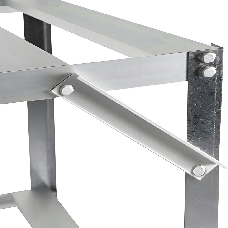 image 1 of Lacewing Traditional 3 Tier Greenhouse Staging Shelving Bench in Silver 126cm