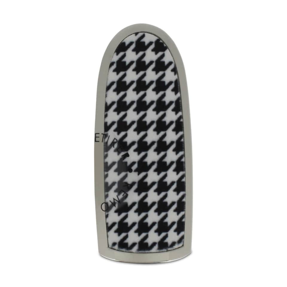 image 1 of Guerlain Rouge G The Double Mirror Lipstick Case Pied De Poule N/A