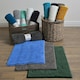 image 5 of Chenille Bobble Bath Mat Non-Slip 60 x 90cm - Navy Blue