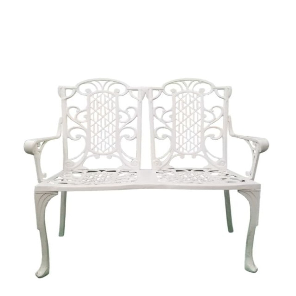 image 1 of Victorian Bench (2 Seater) British Made, High Quality Cast Aluminium Garden Furniture - Wide Choice of Colours and Finishes Available Black