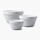 image 5 of Wm Bartleet & Sons Porcelain Pudding Basin, Set of 3 White