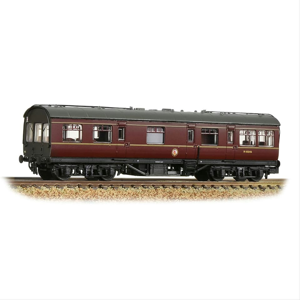 image 1 of Graham Farish 50ft Inspection Saloon BR Maroon w/Black Ends