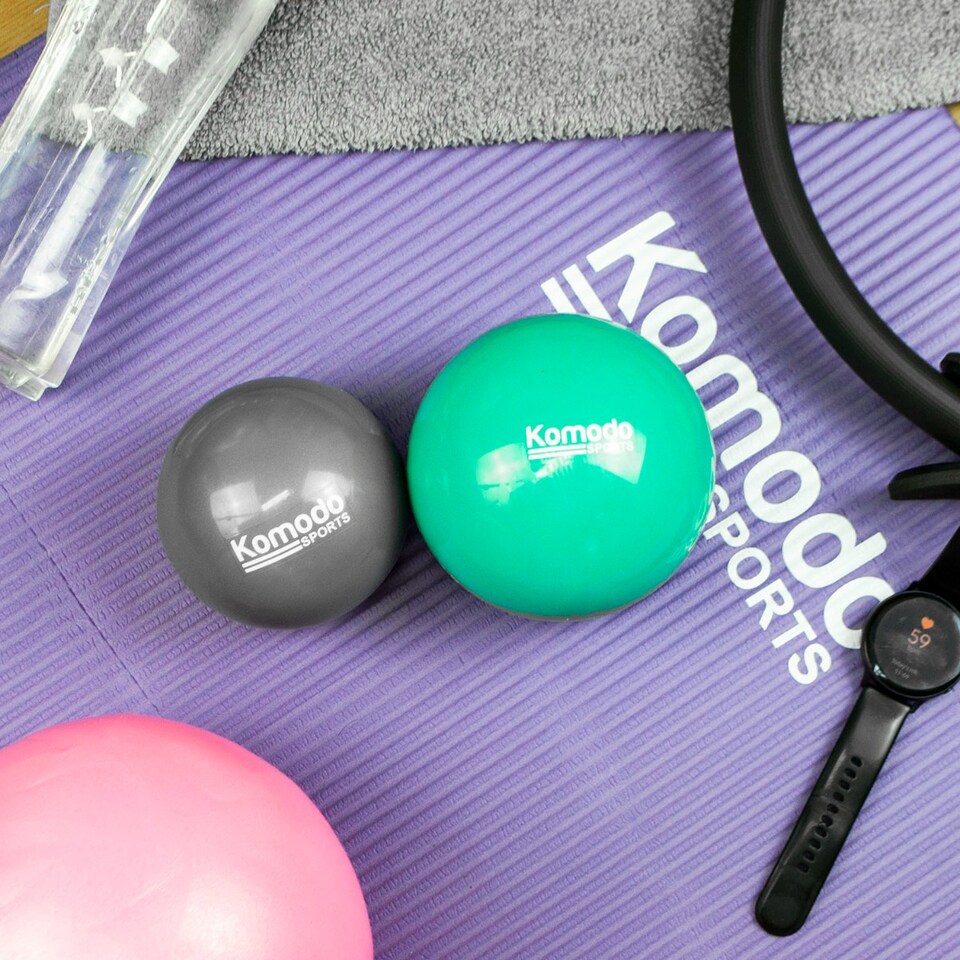 image 1 of Komodo Grey Weighted Toning Balls - 2x 0.5kg