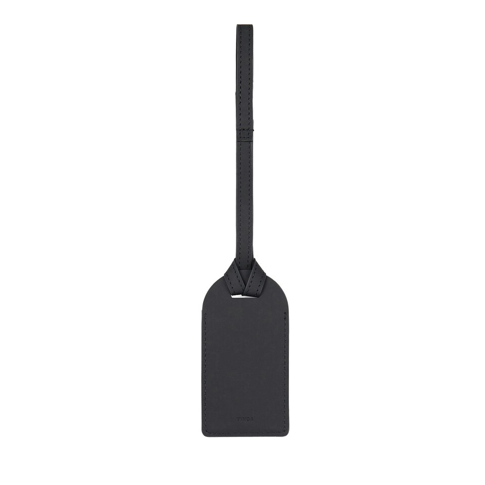 image 1 of Vinga Baltimore Recycled Polyester Luggage Tag - Black - One Size | Black
