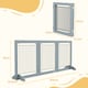 image 7 of PawHut Foldable Wooden Pet Gate w/ 3 Panels 2 Support Feet for Small Dogs