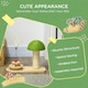 image 7 of PawHut Mushroom-Shaped Cat-Scratching Post for Indoor Cats