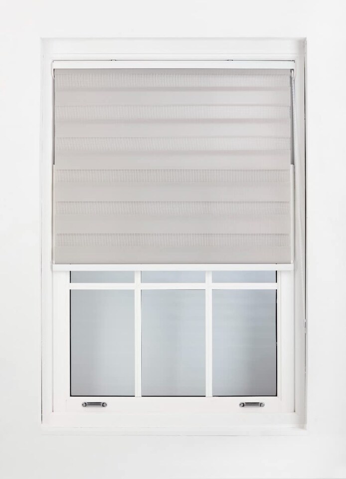 image 1 of Day and Night Zebra Roller Blind 235cm Wide x 165cm Long | Grey | Grey