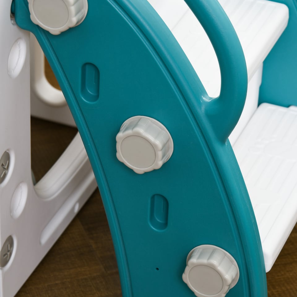 image 1 of AIYAPLAY 7-in-1 Toddler Slide with Basketball Hoop, for 1-3 Years, Yellow