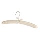 image 4 of Harbour Housewares Padded Satin Clothes Hangers - White - Pack of 10