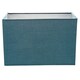image 1 of Contemporary and Stylish Vivid Teal Linen Fabric Rectangular Lamp Shade | Blue | Teal | 1