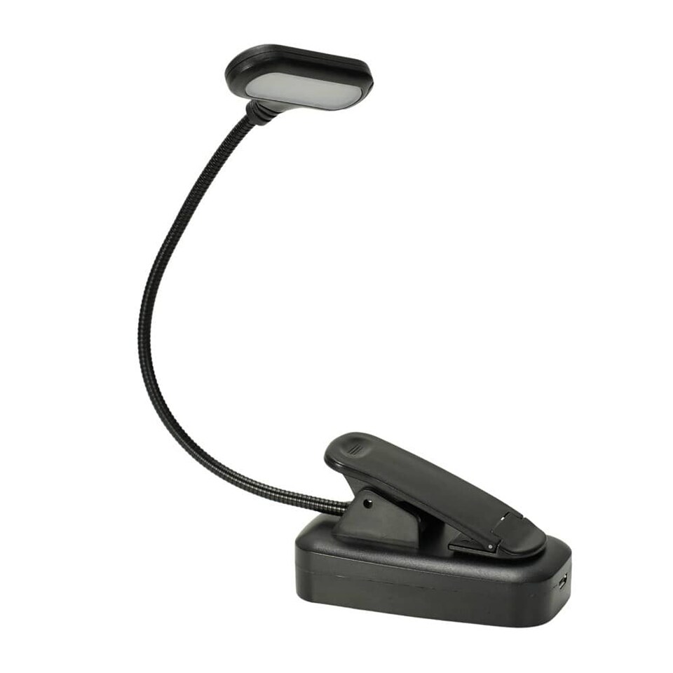 image 1 of ValueLights Clip-On Black Rechargeable Battery Powered Magnetic Book Light